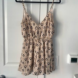 Olivaceous Print Romper | Small